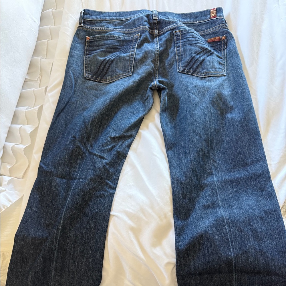 7 For All Mankind Dark Blue dojo Flare Jeans